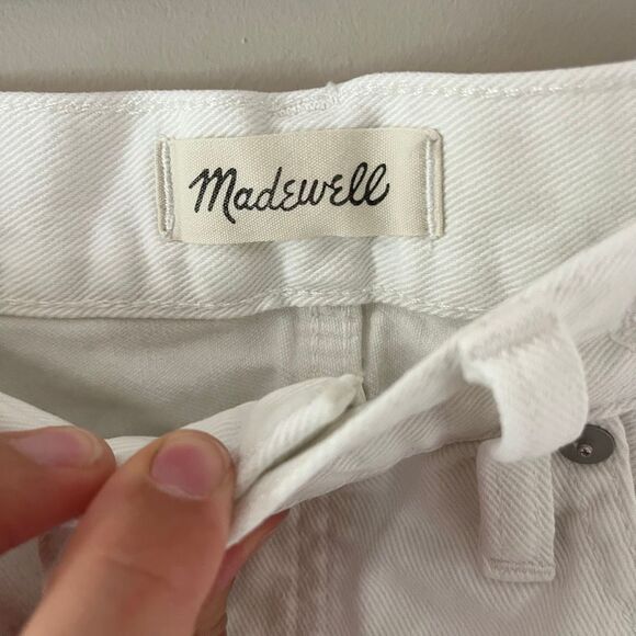 Madewell Relaxed White Denim cut off Shorts Size 28 Style #MC904 - Picture 8 of 8